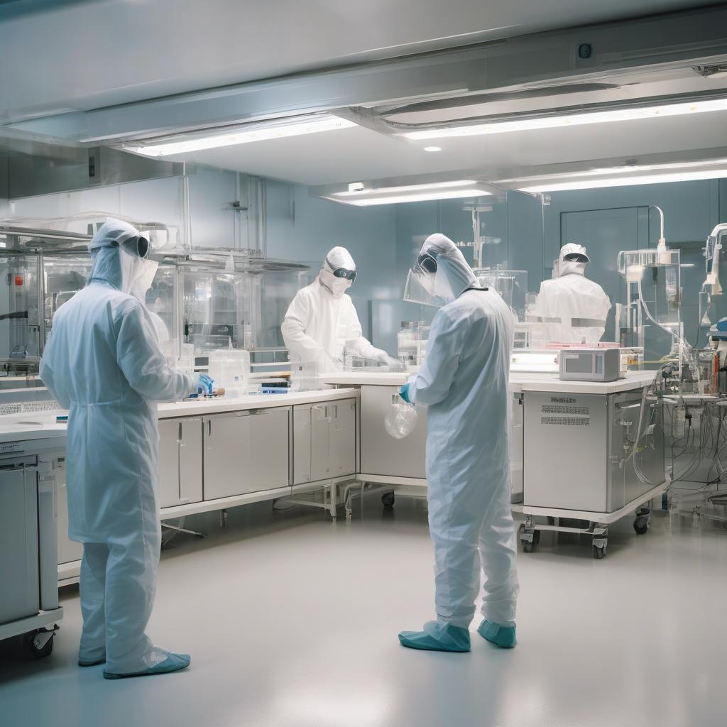 Pharmaceutical manufacturing cleanroom