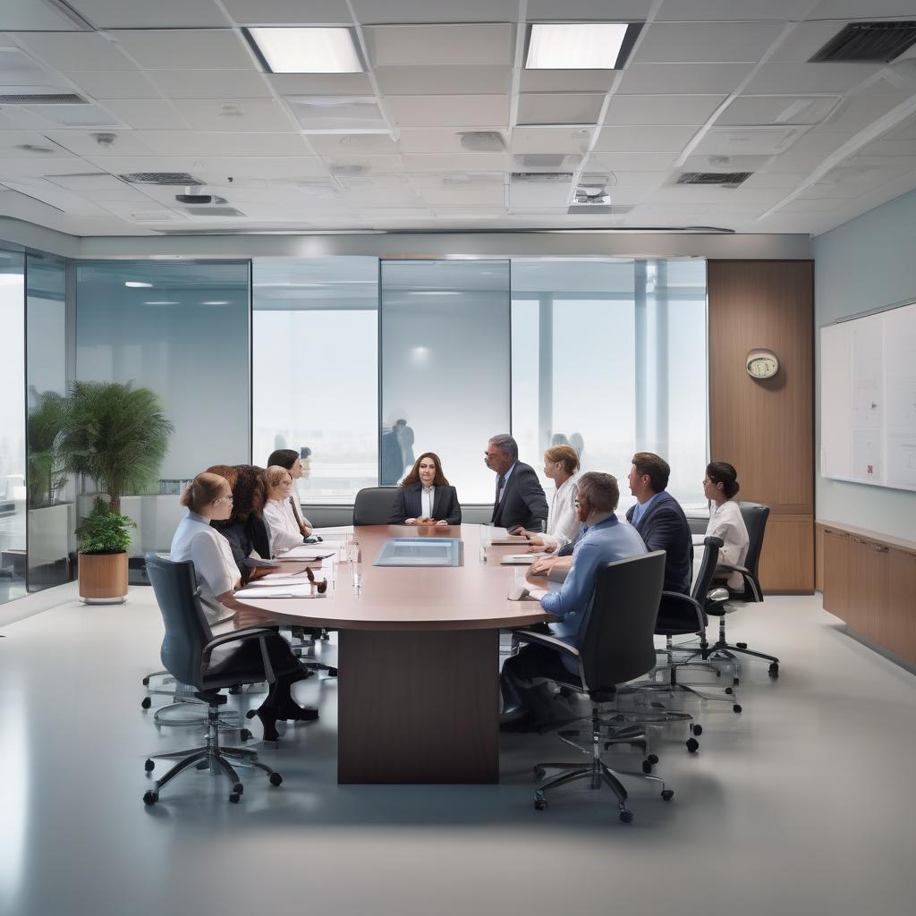 Evotec corporate conference call in boardroom