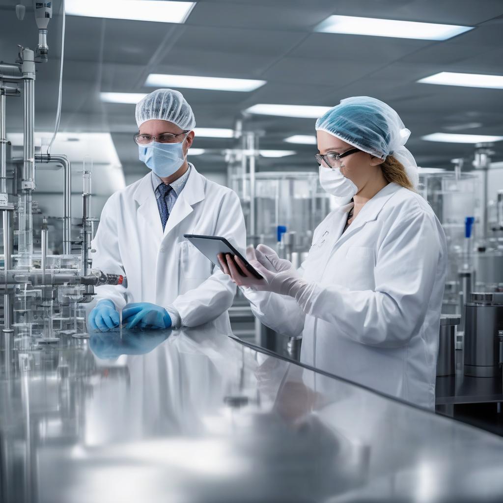 Scientists in CDMO facility analyzing data