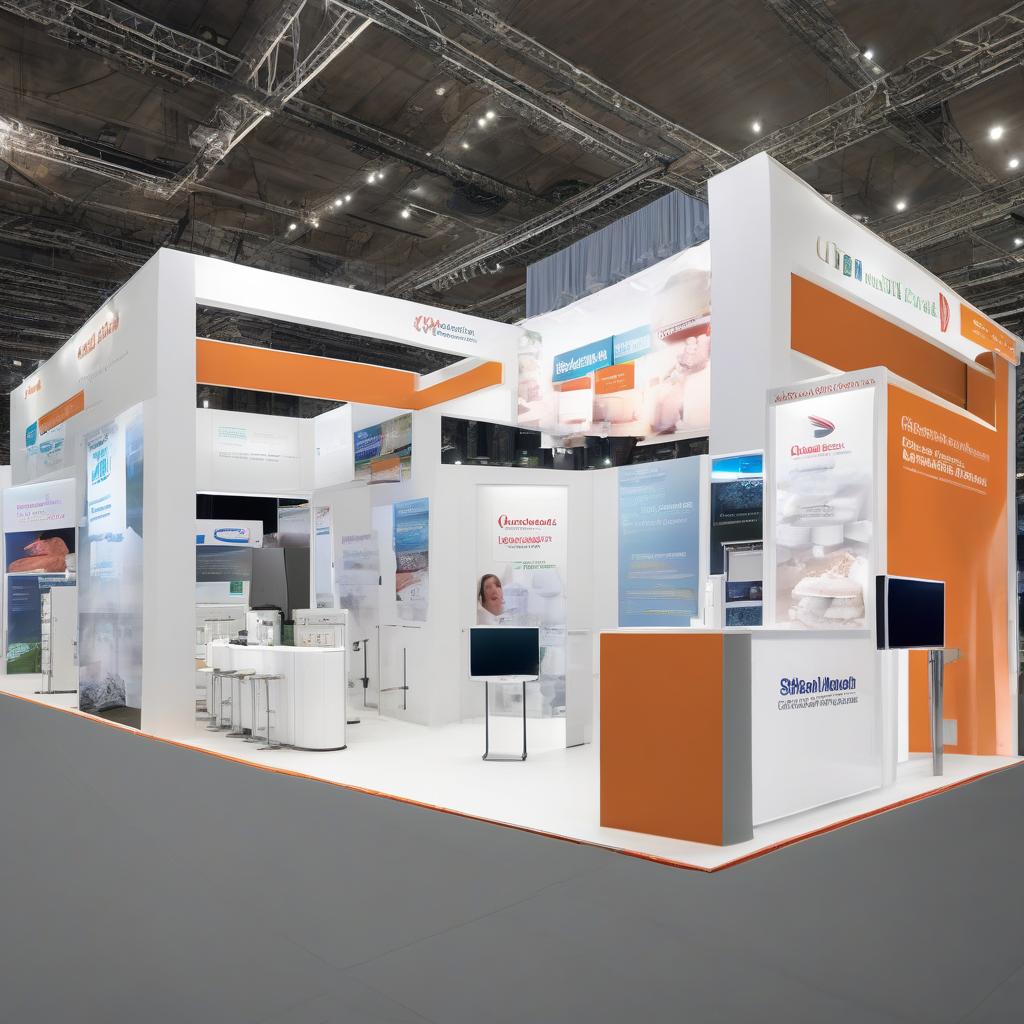 CDMO exhibition stand construction at pharma trade show