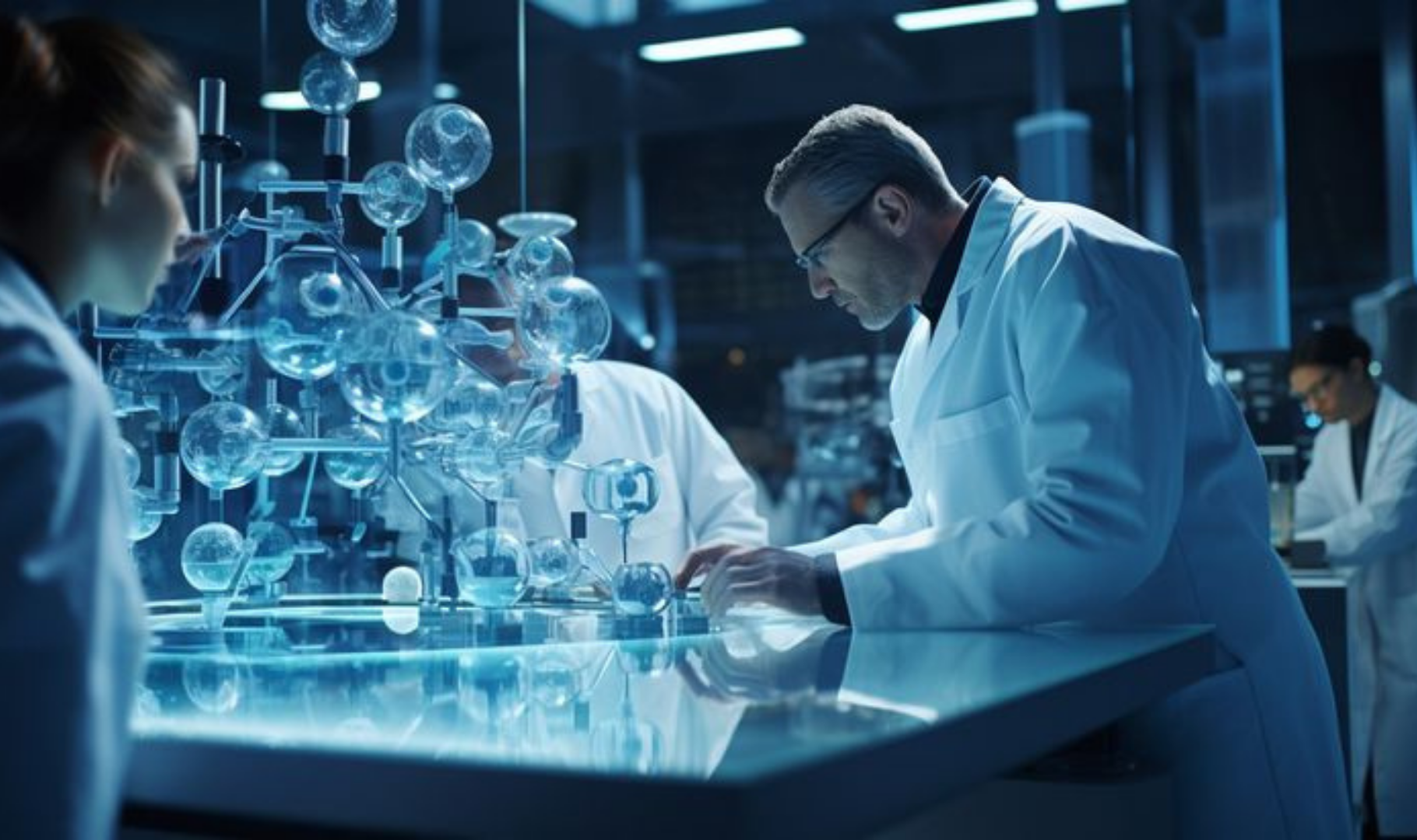 Scientists working in a pharmaceutical laboratory illustrating what a CDMO does in pharmaceutical manufacturing partnerships.