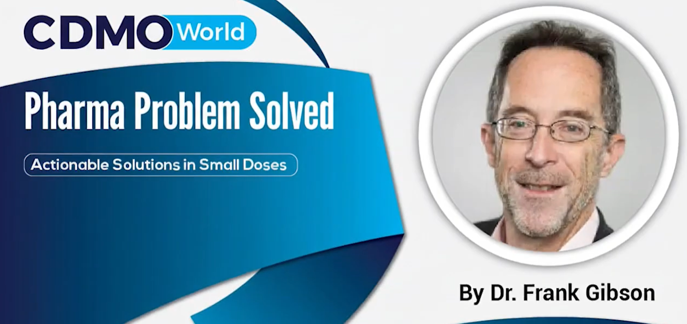 Pharma Problem Solved - Challenges with Manufacturing an API